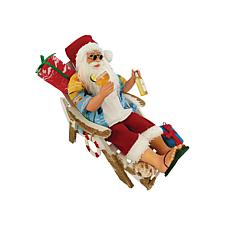 Santa's Workshop 12" Beach Chair Santa