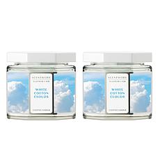 ScentWorx by Slatkin + Co. 2-Pack 14.5 oz White Cotton Clouds Candles