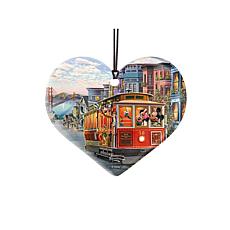 Shaped Acrylic Print - Disney (Mickey and Minnie in San Francisco) 