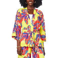 Shavonne Dorsey Tie Waist Woven Jacket