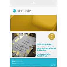 Silhouette 6-pack Foil Transfer Sheets in Gold