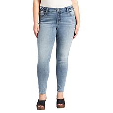 Silver Jeans Co. Plus Size Elyse Mid Rise Skinny Jeans