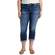 Silver Jeans Co. Plus Size Suki Mid Rise Capri