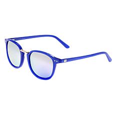 Sixty One Champagne Polarized Sunglasses -Blue Frame & Lavender Lenses