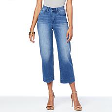Skinnygirl High-Rise Wide Leg Crop Trouser