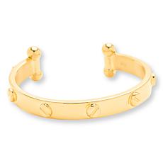 Soave Oro 14K Gold Electroform Nail Head Stud Cuff Bracelet
