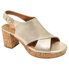 Sofft® Leather Platform Slingback Sandal