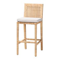 Sofia Casual Rattan Bar Stool 17"W x 20.8"D x 42"H