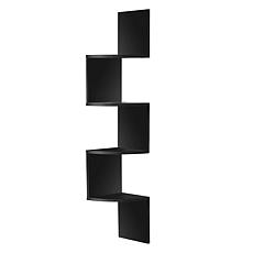 Sorbus 5-Tier Zig Zag Corner Wall Shelf 40" H