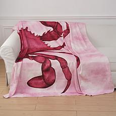 South Street Loft Oversized Crab Printed Plush Throw 