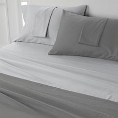 grey sheets and pillowcases