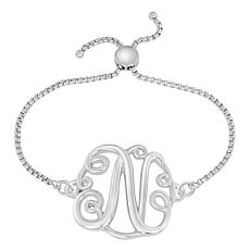 Stainless Steel Initial Chain Adjustable Bracelet
