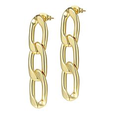 Stately Steel Figaro Chain Earrings