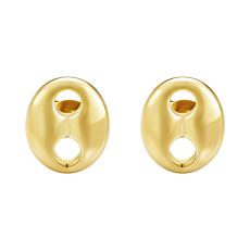 Stately Steel Stainless Steel Coffee Bean Earrings