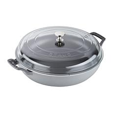 Staub Cast Iron 3.5 Qt Braiser with Glass Lid