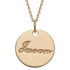 Sterling Silver 3-Initial Script Monogram Necklace - Medium