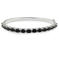 Sterling Silver Black Sapphire Bangle