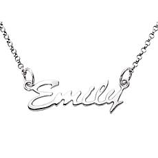 Sterling Silver Child's Script Name Necklace