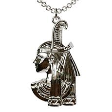 Sterling Silver Egyptian Goddess Ma'at Pendant with Chain