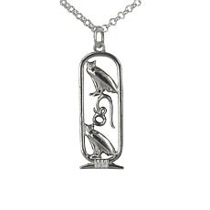 Sterling Silver "MOM" Cartouche Necklace