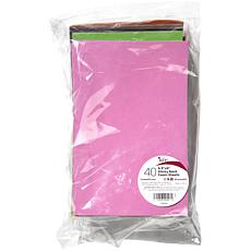 Sticky Back Foam Sheets Value Pack 6" x 9", 40 Piece - Assorted