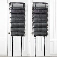 StoreSmith 2-pack Foldable Over-the-Door 7-Tier Shoe Rack