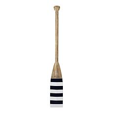 Stratton Home Decor Blue and White Stripe Oar Wall Decor