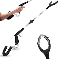 StrongArm Ergonomic Reacher Grabber with Hook & Magnet