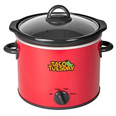 Taco Tuesday TTRSC4RD 4-Qt. Fiesta Slow Cooker