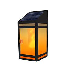 Techko Solar Wall Lantern Flame or Still Light