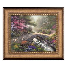 Thomas Kinkade Bridge of Faith - 16" x 20" Brushstroke Vignette