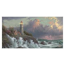 Thomas Kinkade Conquering the Storms - 16" x 31" Gallery Wrapped Ca...