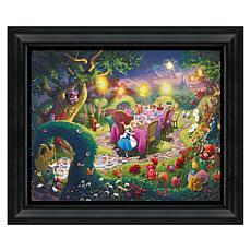 Thomas Kinkade Disney Mad Hatter's Tea Party - 16" x 20" Brushstrok...