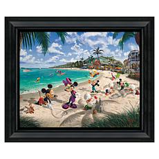 Thomas Kinkade Disney Mickey and Minnie in Florida - 16" x 20" Brus...