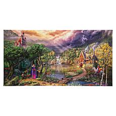 Thomas Kinkade Disney The Evil Queen - 16" x 31" Gallery Wrapped Ca...