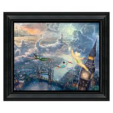 Thomas Kinkade Disney Tinker Bell and Peter Pan Fly to Never Land -...