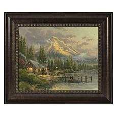 Thomas Kinkade Lakeside Hideaway - 16" x 20" Brushstroke Vignette (...