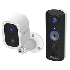 Toucan V3D Video Doorbell & S4 2K Wireless Indoor Camera