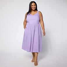 Tower Hill by Christie Brinkley Cotton Smocked Dress