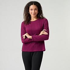 Tower Hill by Christie Brinkley Textured Funnel Neck Top