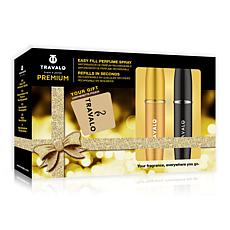 Travalo Lux 2-piece Refillable Fragrance Atomizer Gift Set with Pouch