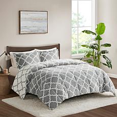 True North Peyton Reversible Gray Comforter Set - King