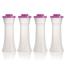 Tupperware 4-piece Hourglass Seasoning Shaker Set