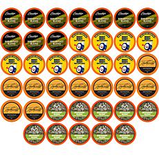 Two Rivers Coffee 40ct Light Roast Coffee Pods Sampler 