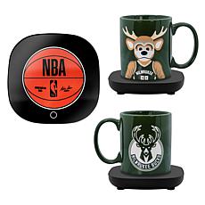 Uncanny Brands NBA Milwaukee Bucks Bango Mascot Mug Warmer with Mug