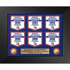 University Of Kansas Basketball Gold Coin Deluxe Banner Photo Mint