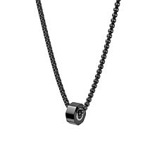 Van Heusen Men's Stainless Steel Octagon Ring Chain Necklace