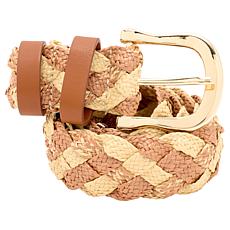 Vince Camuto Braided Straw-Inspired Belt