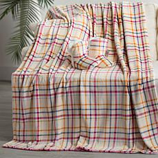 Warm & Cozy 60 x 80 Plush Throw and Bootie Gift Set