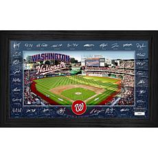 Washington Nationals Framed 2025 Signature Field Team Roster